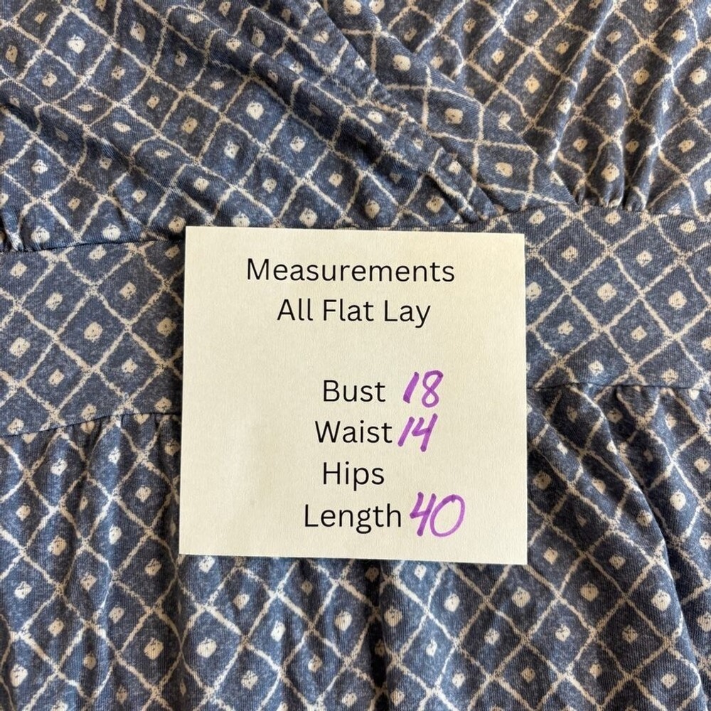 L.L. Bean Blue Casual Dress Small – Stretch Everyday Wear Comfortable - Picture 8 of 8